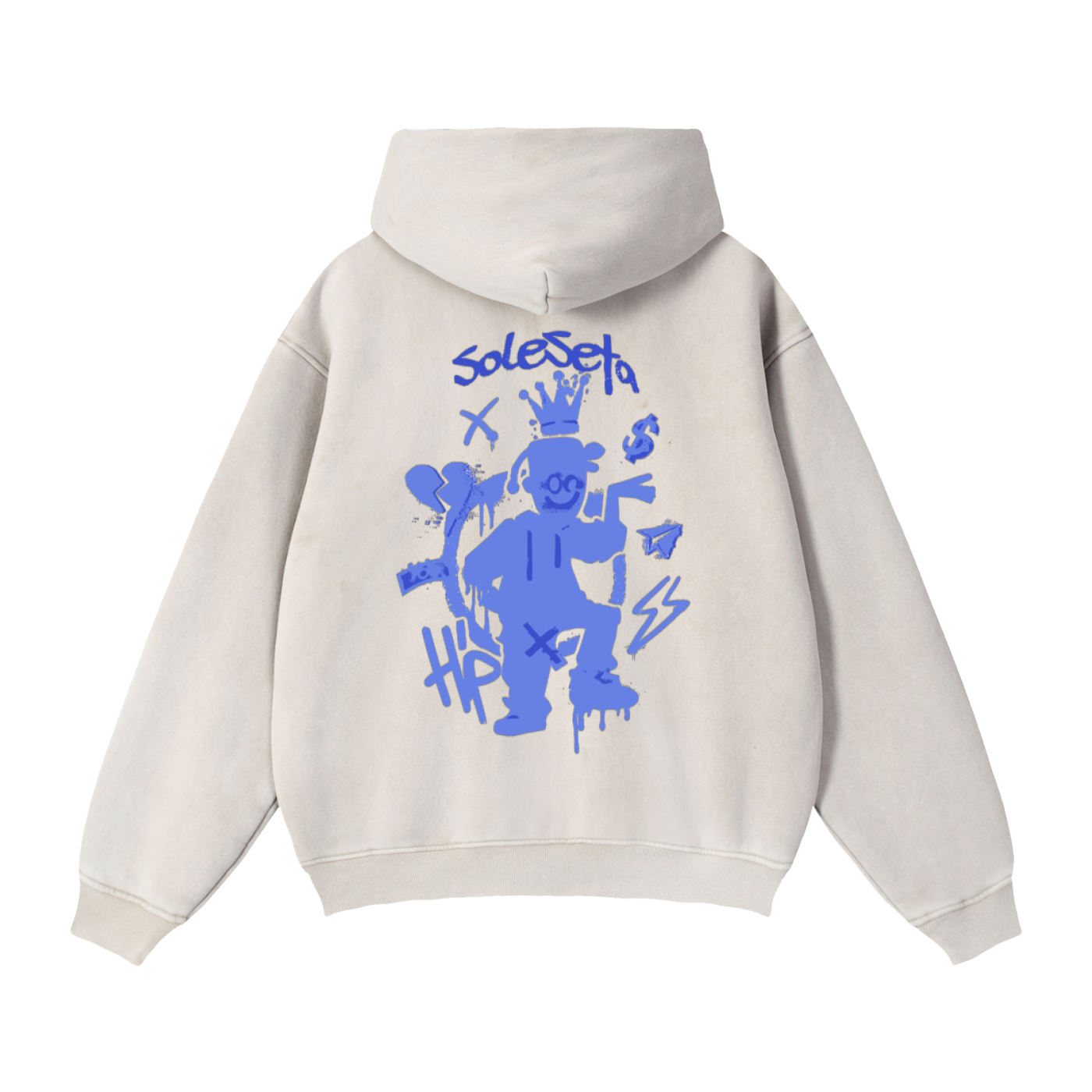 Zip-Through Boxy Fleece Hoodie